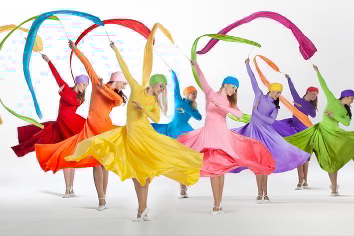 Colour Collective Acrobatic Dancers T