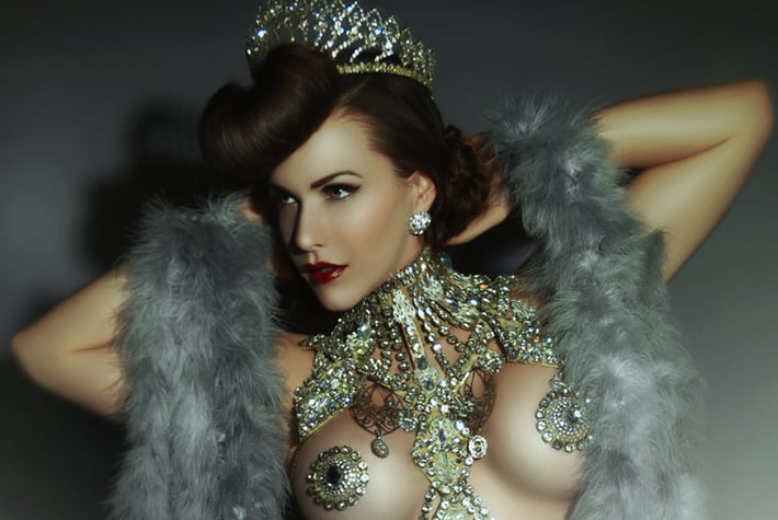 Diamonds are a girls best friend burlesque show Thumb