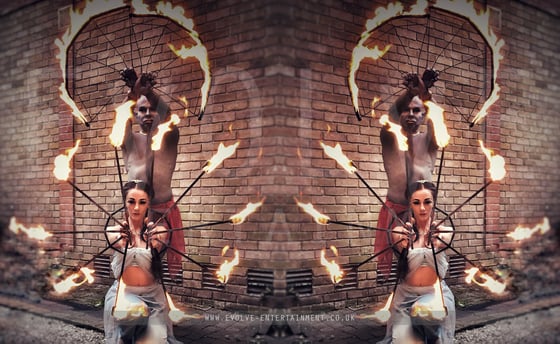 Genie and Jasmine Fire Show 5
