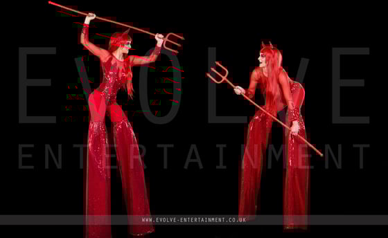 Halloween Stilt Walkers 2