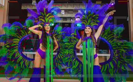 Zante Purple and Green Stilts - 1